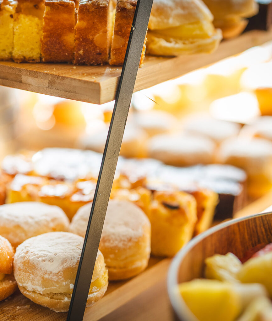 Heerlijke zoete gebakjes als onderdeel vna het paasontbijt bij Fonduehuis Hassel en Sint-Truiden
